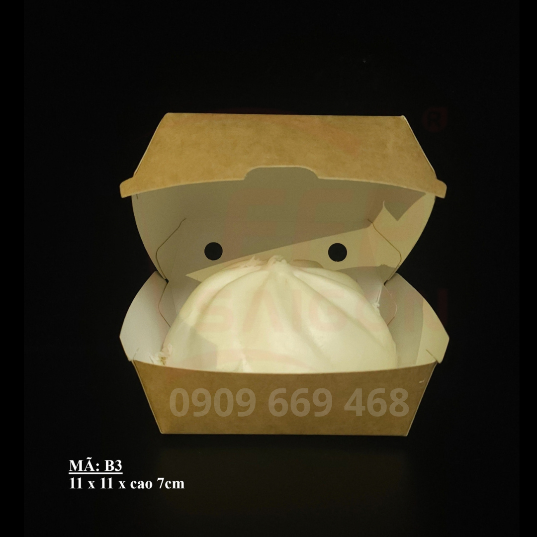 Hộp Giấy Đựng Đồ Ăn Vặt, Takoyaki, Gà Viên, Cá Viên – Hộp Take Away